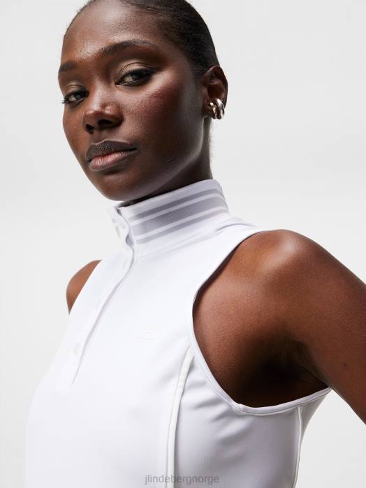 J.Lindeberg kvinner Bettina topp hvit klær F8641499