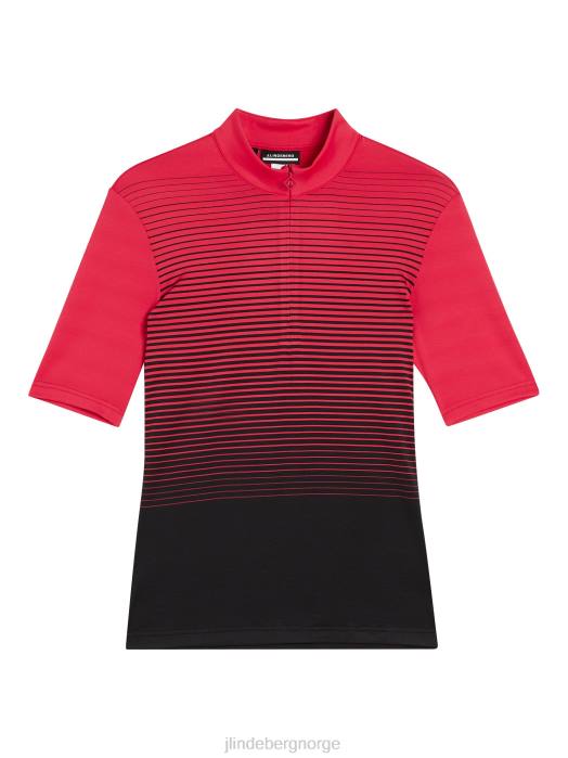 J.Lindeberg kvinner amalia topp rosenrød klær F8641379