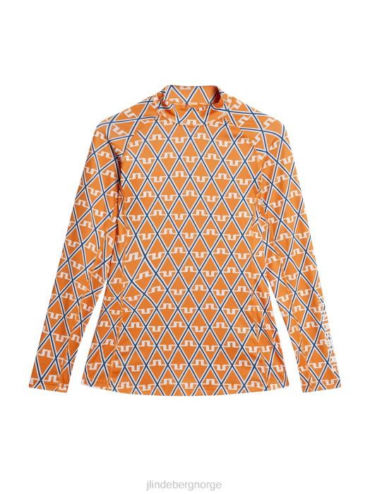 J.Lindeberg kvinner asa trykk komprimering topp overdådig diamant klær F8641369