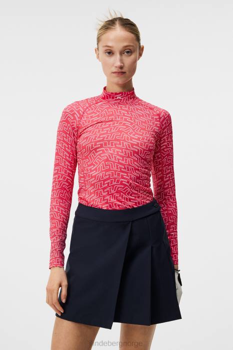 J.Lindeberg kvinner asa trykk komprimering topp regnskog sfære prikk klær F8641488