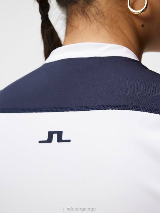 J.Lindeberg kvinner bea topp lapis blå klær F8641444