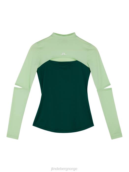 J.Lindeberg kvinner danielle topp patina grønn klær F8641528