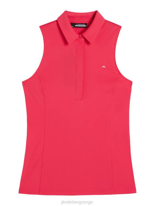 J.Lindeberg kvinner dena ermeløs topp asalea klær F8641439