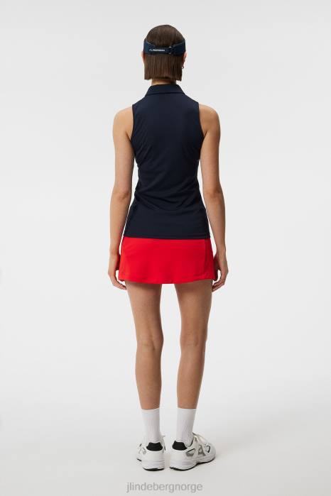 J.Lindeberg kvinner dena ermeløs topp marinen klær F8641434