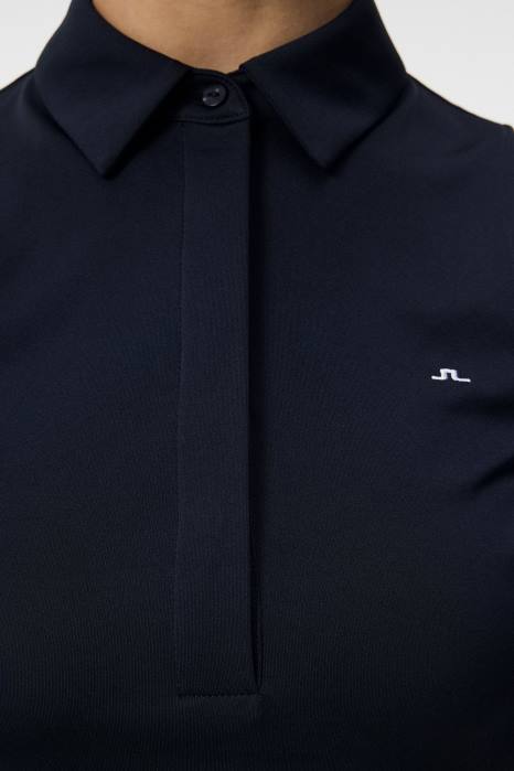 J.Lindeberg kvinner dena ermeløs topp marinen klær F8641434