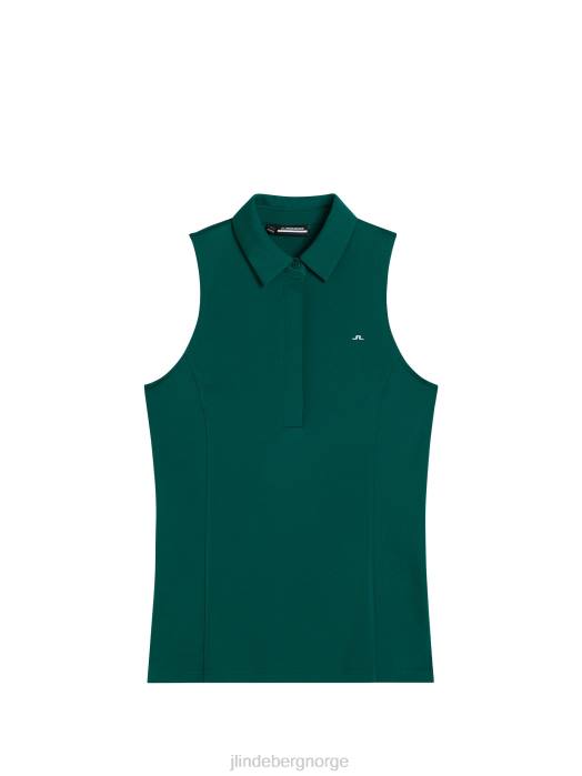 J.Lindeberg kvinner dena ermeløs topp regnskog klær F8641441