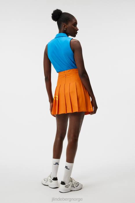 J.Lindeberg kvinner dena ermeløs topp strålende blå klær F8641440