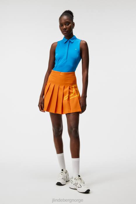 J.Lindeberg kvinner dena ermeløs topp strålende blå klær F8641440