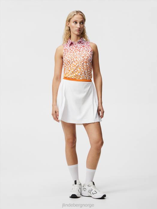 J.Lindeberg kvinner dena print ermeløs topp leo reflekterer solnedgangen klær F8641479