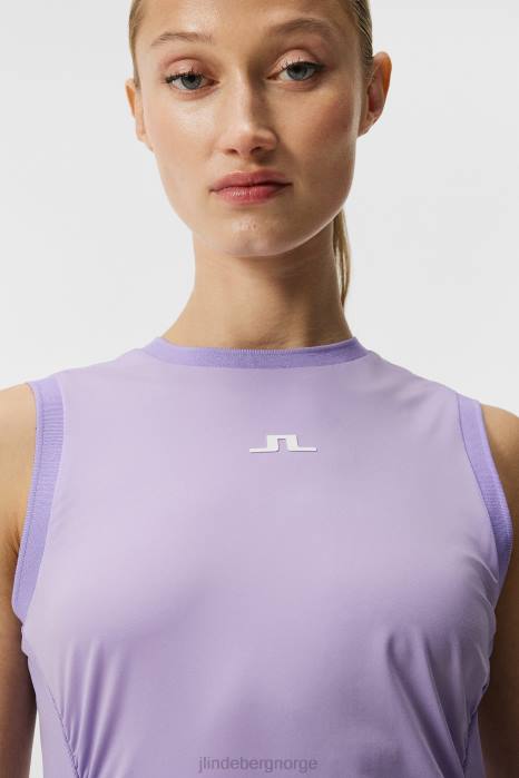 J.Lindeberg kvinner hanna topp sand verbena klær F8641396