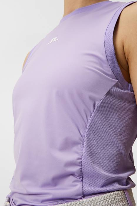 J.Lindeberg kvinner hanna topp sand verbena klær F8641396