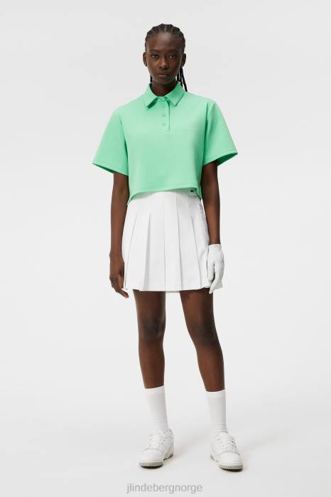 J.Lindeberg kvinner iris cropped topp jadekrem klær F8641341