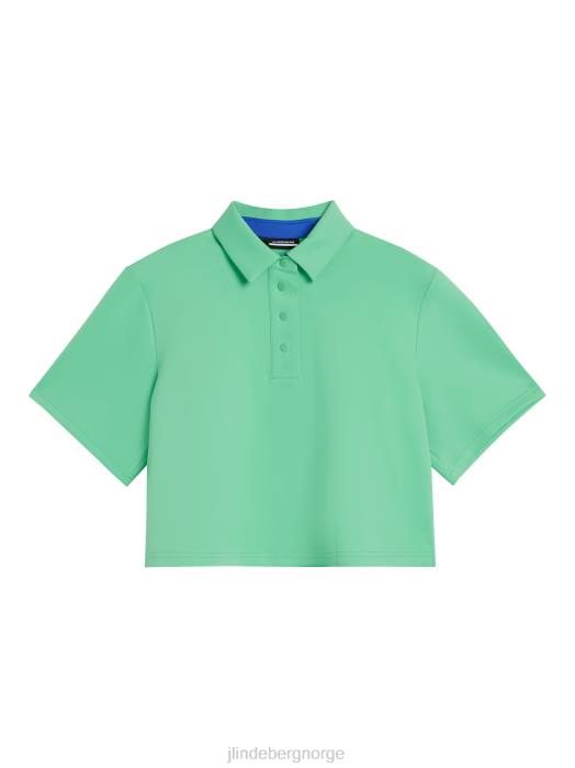 J.Lindeberg kvinner iris cropped topp jadekrem klær F8641341