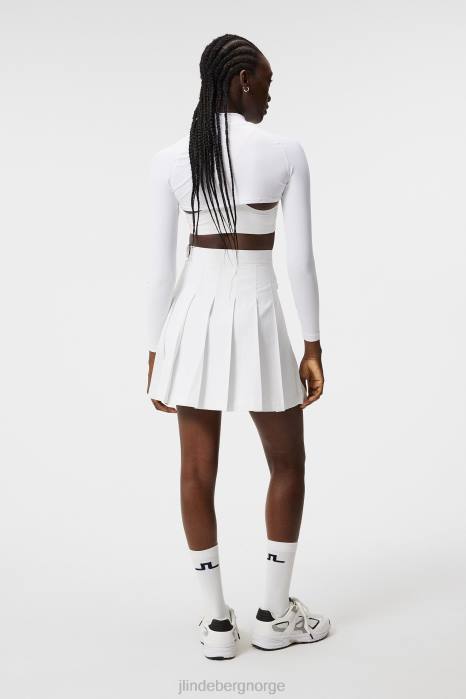 J.Lindeberg kvinner kristtorn topp hvit klær F8641390