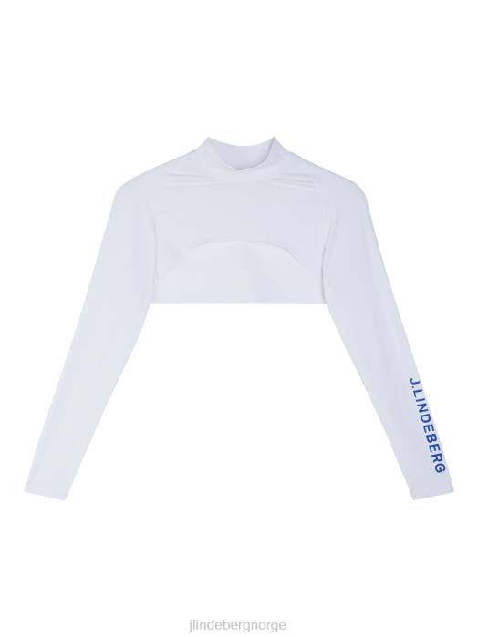J.Lindeberg kvinner kristtorn topp hvit klær F8641390