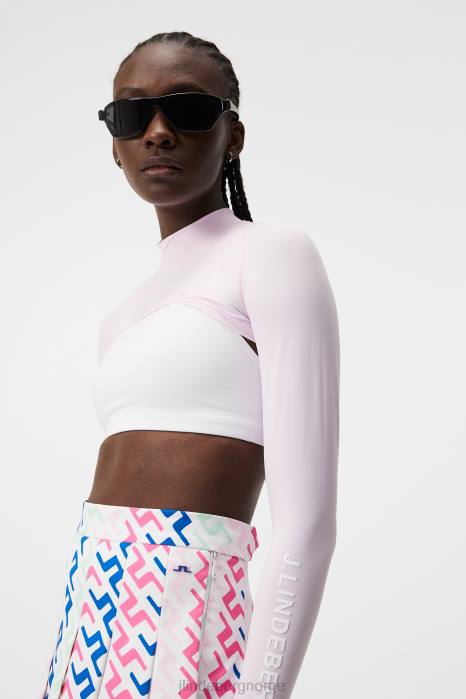 J.Lindeberg kvinner kristtorn topp kirsebærblomst klær F8641389