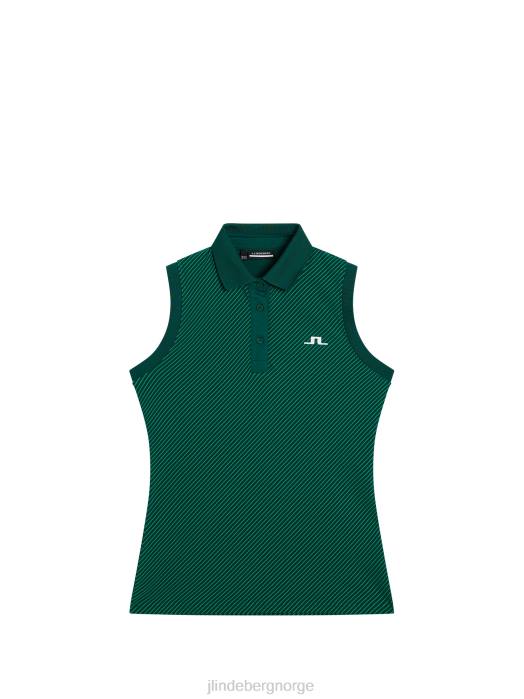 J.Lindeberg kvinner lale ermeløs topp regnskog klær F8641513