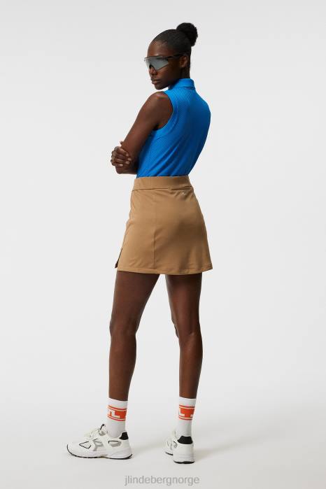 J.Lindeberg kvinner lale ermeløs topp strålende blå klær F8641514