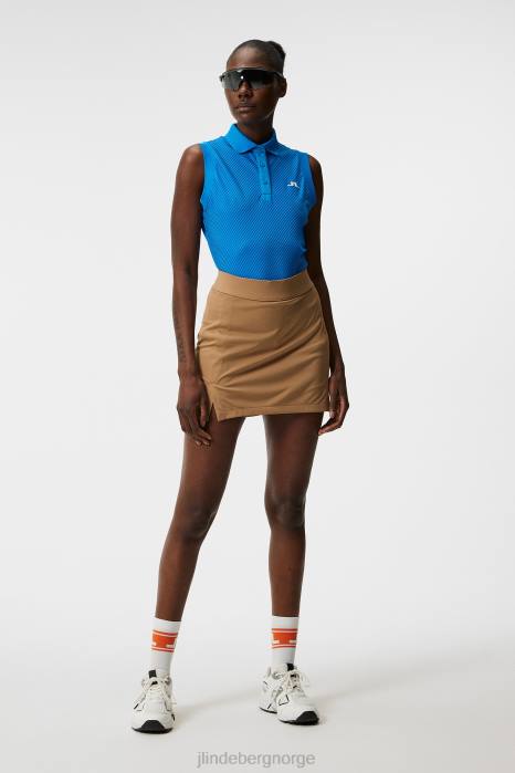 J.Lindeberg kvinner lale ermeløs topp strålende blå klær F8641514