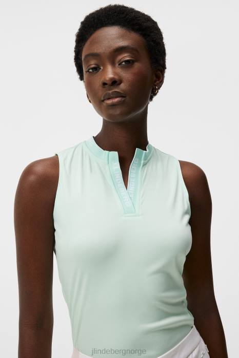 J.Lindeberg kvinner leya ermeløs topp honning dugg klær F8641393