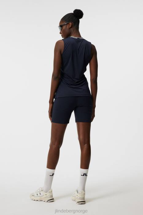 J.Lindeberg kvinner leya ermeløs topp marinen klær F8641476