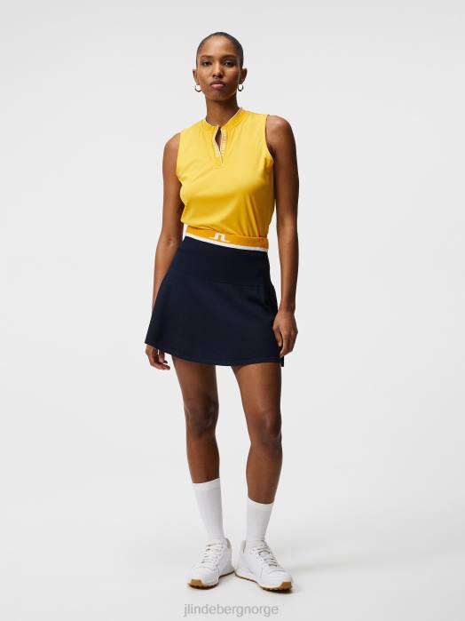 J.Lindeberg kvinner leya ermeløs topp sitrus klær F8641475