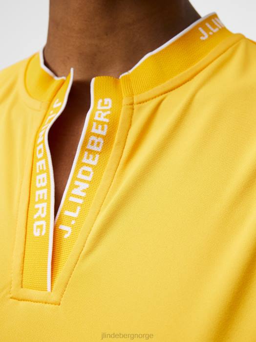 J.Lindeberg kvinner leya ermeløs topp sitrus klær F8641475