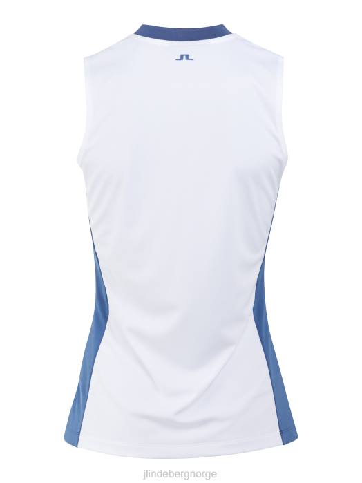 J.Lindeberg kvinner meya topp blå horisont klær F8641547