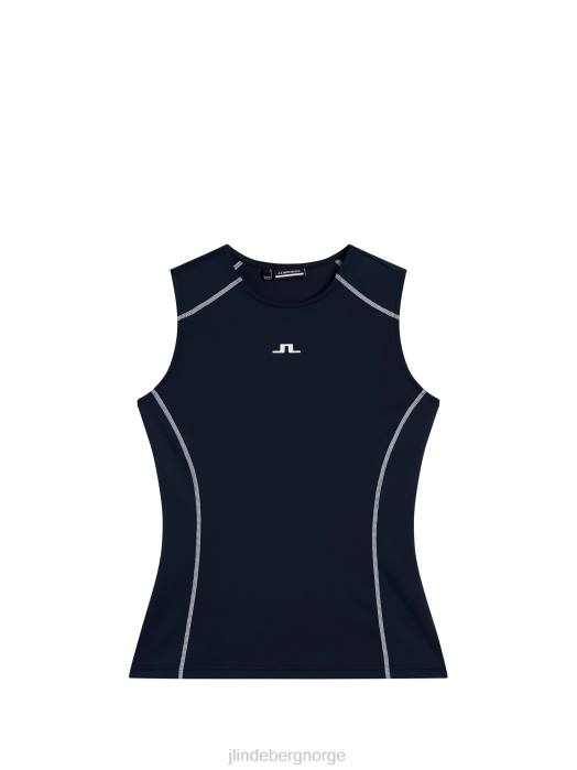 J.Lindeberg kvinner mirit ermeløs topp marinen klær F8641456