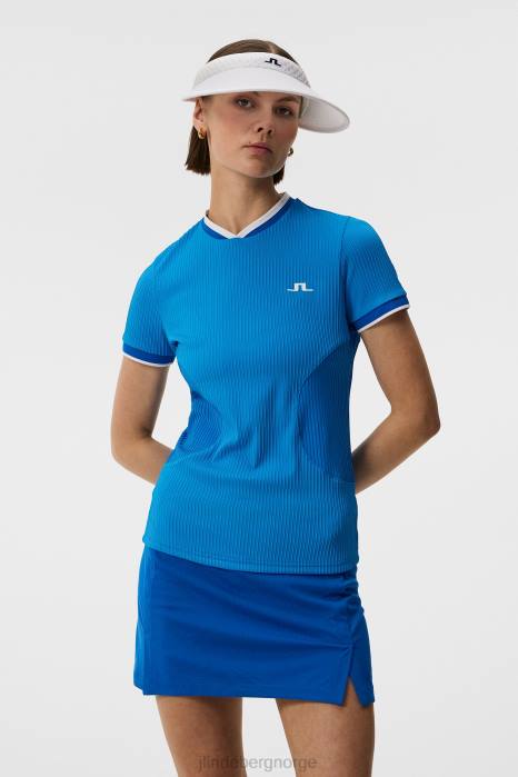 J.Lindeberg kvinner patricia topp strålende blå klær F8641511