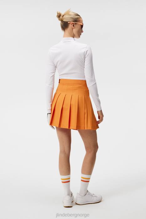 J.Lindeberg kvinner peggy topp hvit klær F8641524