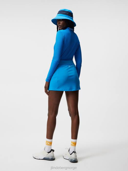 J.Lindeberg kvinner peggy topp strålende blå klær F8641523