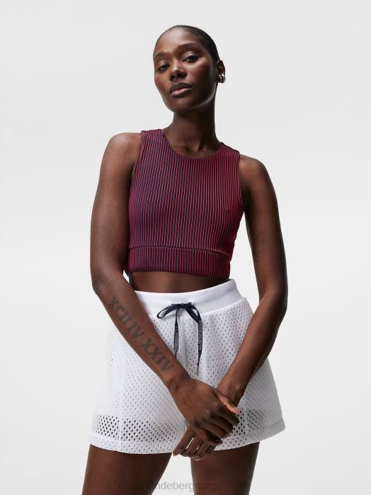 J.Lindeberg kvinner penelope topp ildrød klær F8641403