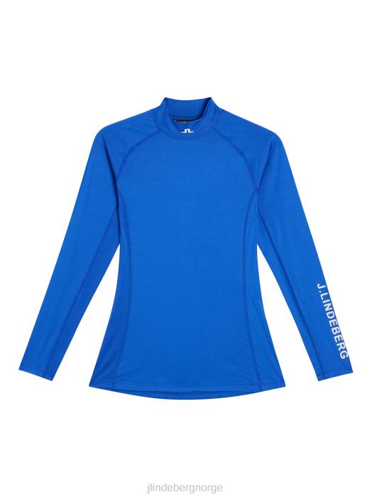 J.Lindeberg kvinner som en kompresjonstopp blendende blå klær F8641375