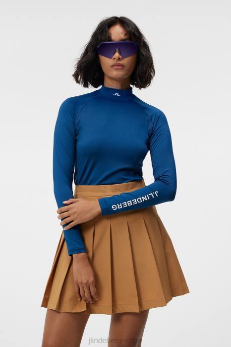 J.Lindeberg kvinner som en kompresjonstopp eiendom blå klær F8641372