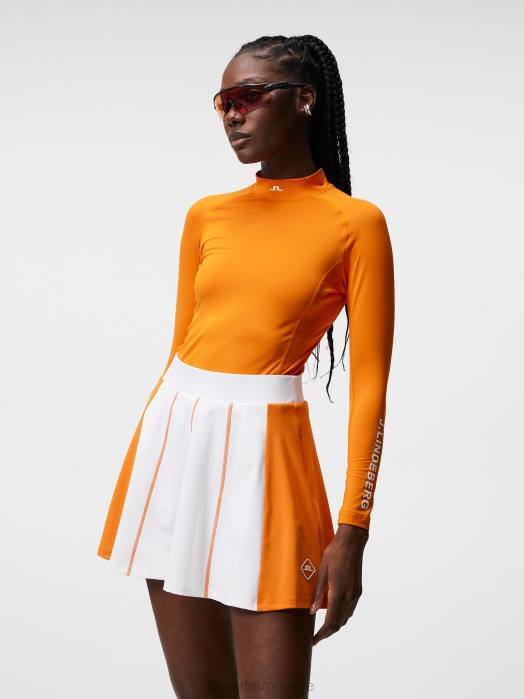 J.Lindeberg kvinner som en kompresjonstopp russet oransje klær F8641481