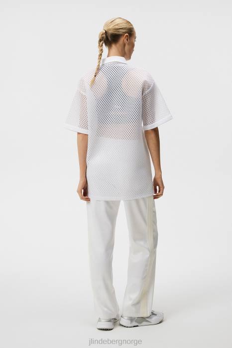 J.Lindeberg kvinner tina topp hvit klær F8641515