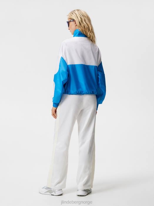 J.Lindeberg kvinner Brooklyn blokkerte anorakk hvit klær F8641925