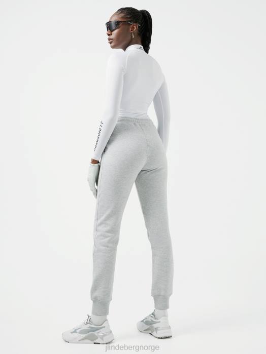 J.Lindeberg kvinner alfabukse steingrå melange klær F8642794