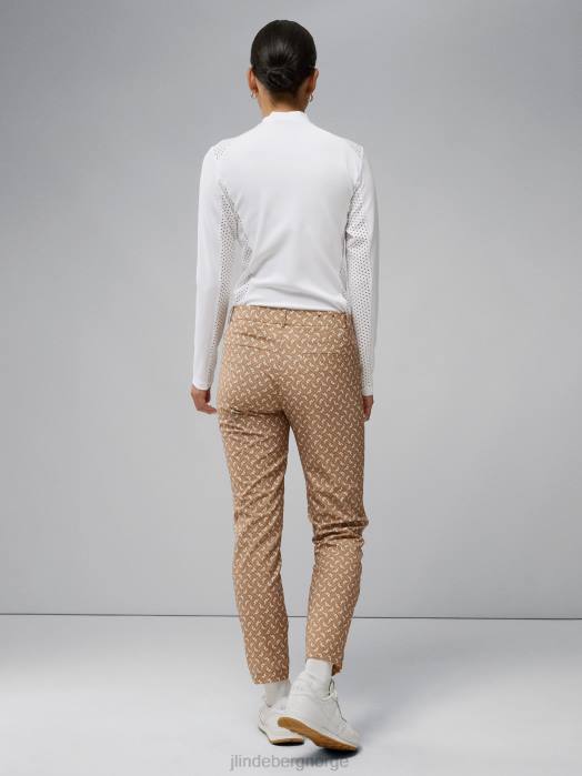 J.Lindeberg kvinner bukse med pia print tigermonogramsjekk klær F8642775