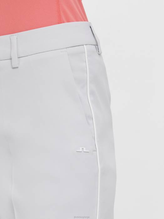 J.Lindeberg kvinner gwen lang golf kort lysegrå klær F8642812