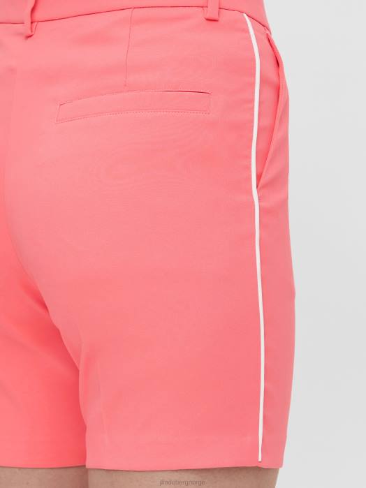 J.Lindeberg kvinner gwen lang golf kort tropiske koraller klær F8642811