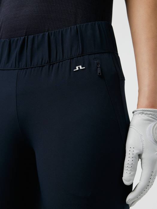 J.Lindeberg kvinner nea pull on golfbukse marinen klær F8642796