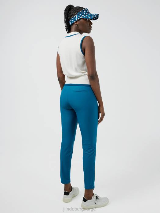 J.Lindeberg kvinner pia golfbukse marokkansk blå klær F8642802