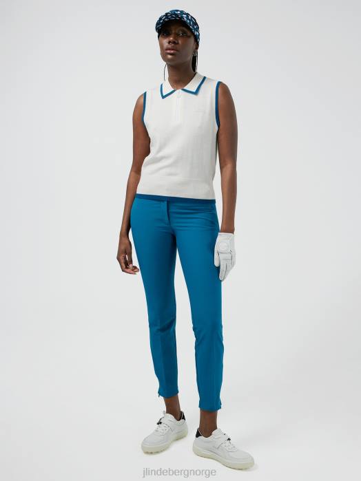 J.Lindeberg kvinner pia golfbukse marokkansk blå klær F8642802