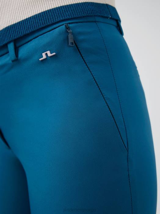 J.Lindeberg kvinner pia golfbukse marokkansk blå klær F8642802