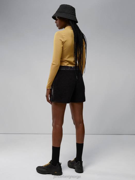 J.Lindeberg kvinner vega pile shorts svart klær F8642790