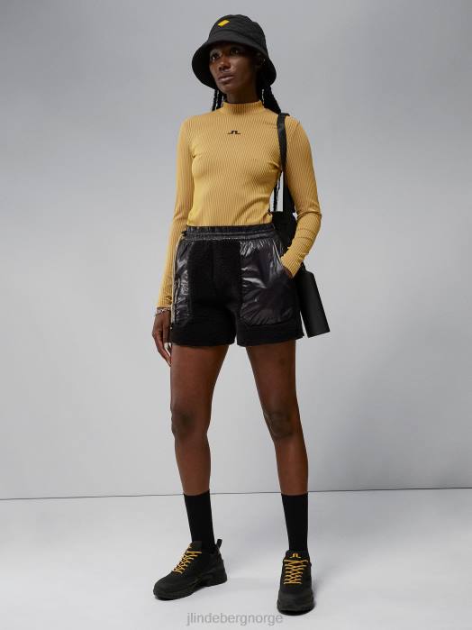 J.Lindeberg kvinner vega pile shorts svart klær F8642790