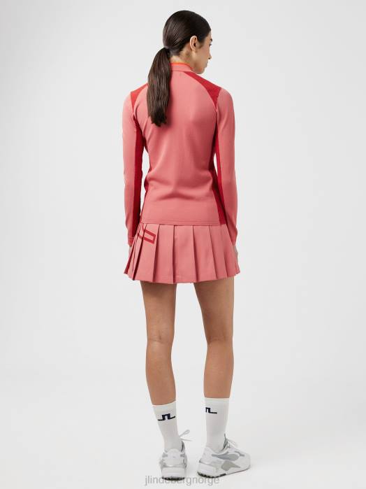 J.Lindeberg kvinner alma golf genser falmet rose klær F8642834