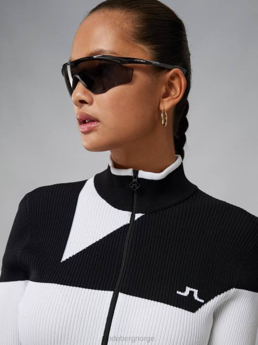 J.Lindeberg kvinner flora genser svart klær F8642822